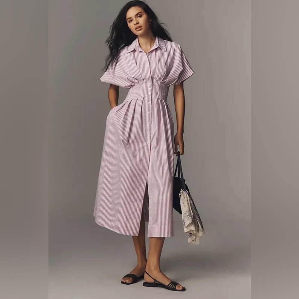 Anthropologie The Tobie Shirt Dress by Exquise - Picture 10 of 14